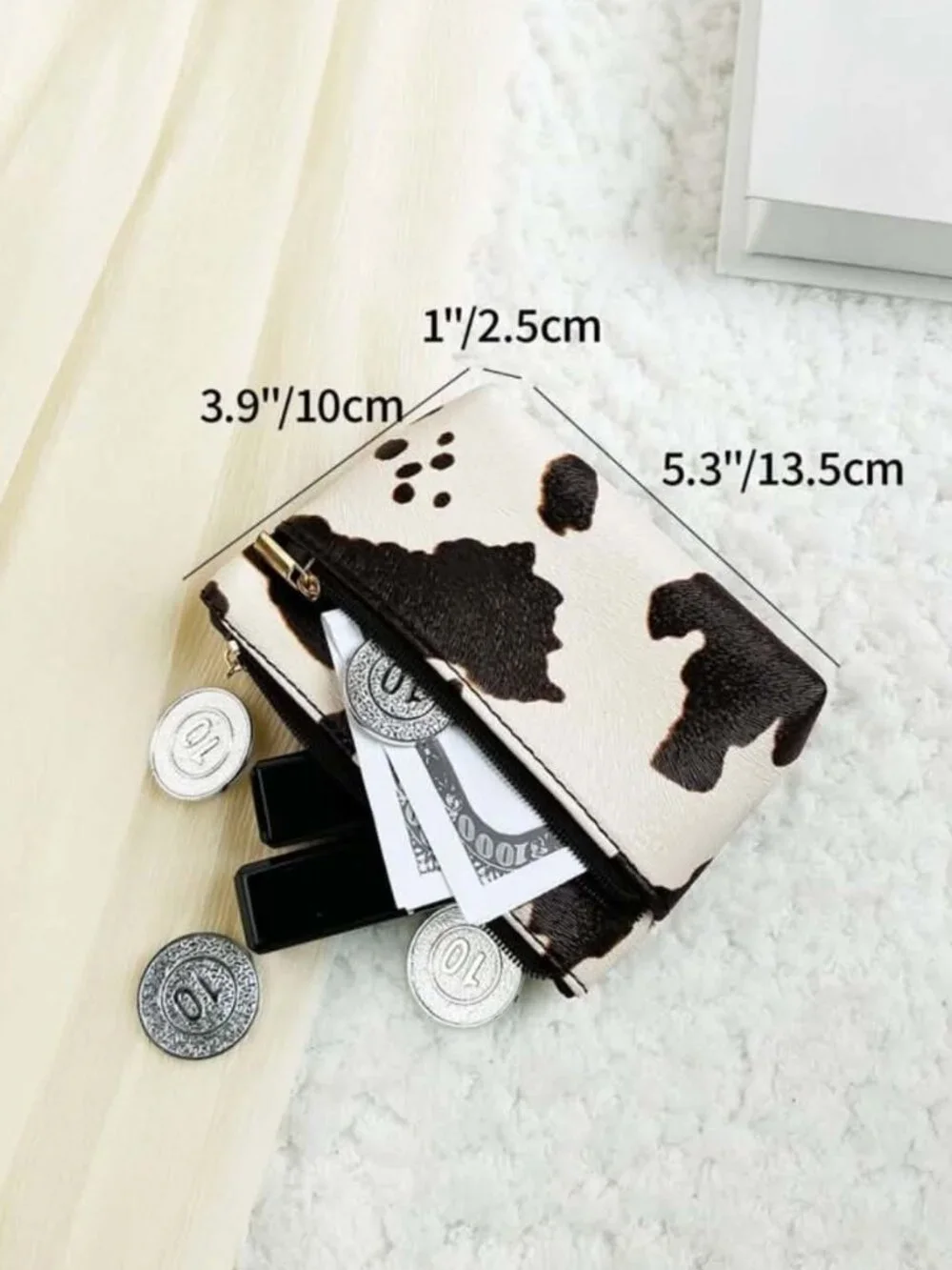 Cow Print Coin Purse Small Bag